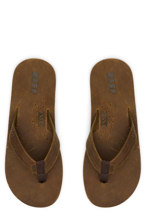 Reef 'draftsmen' Leather Flip Flop