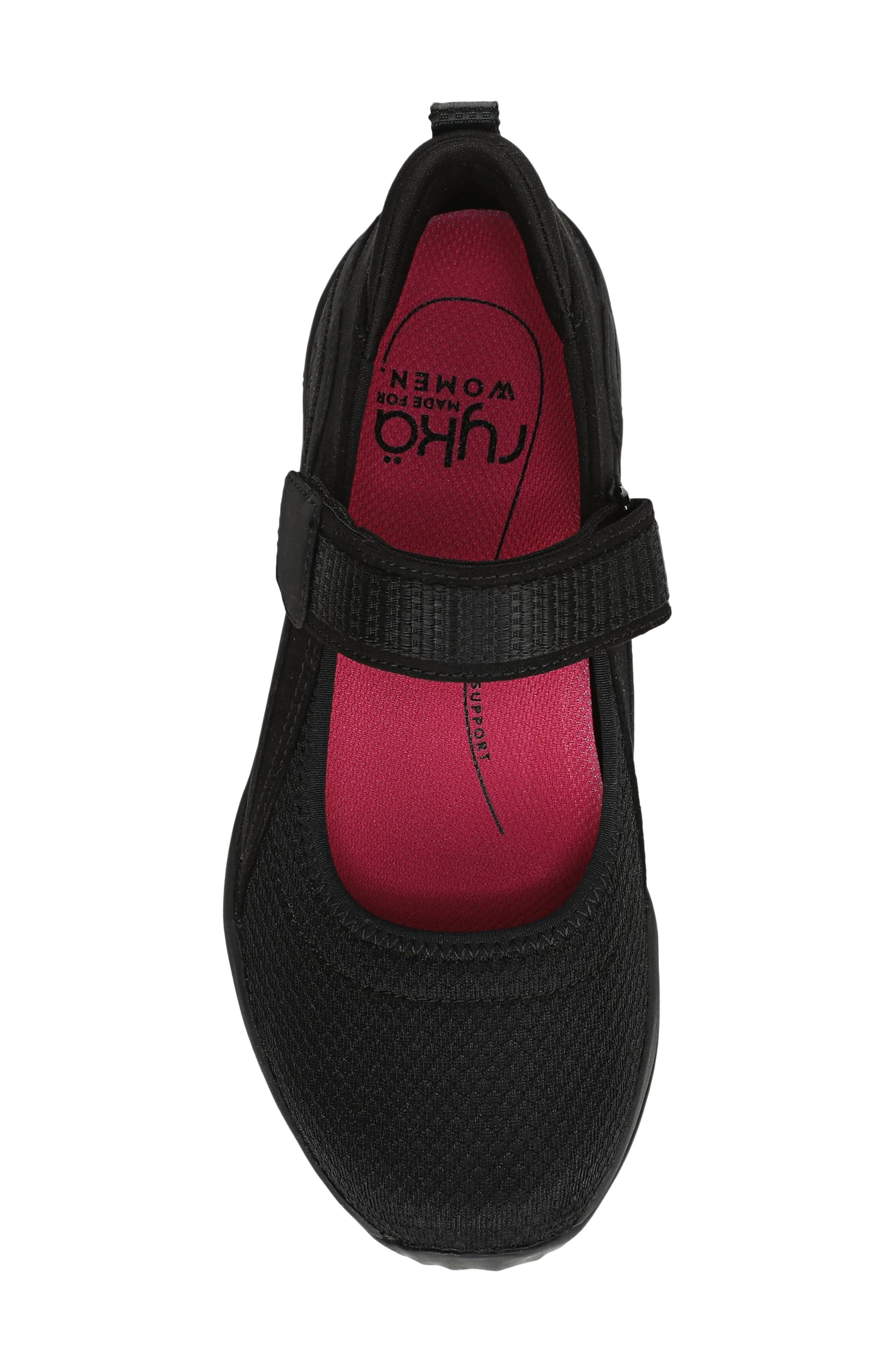 Echo Knit Mary Jane Sneaker, Alternate, color, BLACK/ BLACK