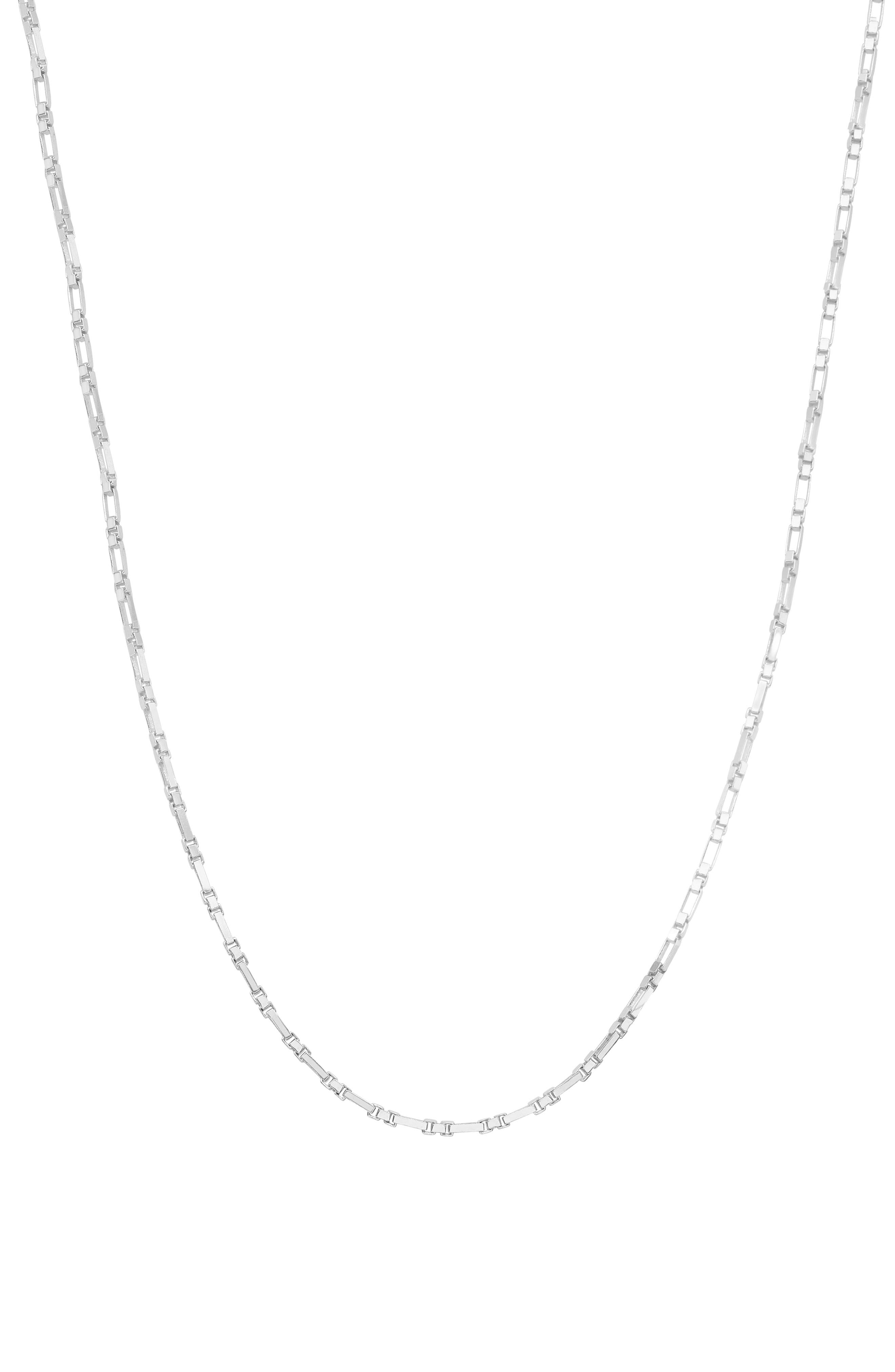Men's Sterling Silver Chain Necklace