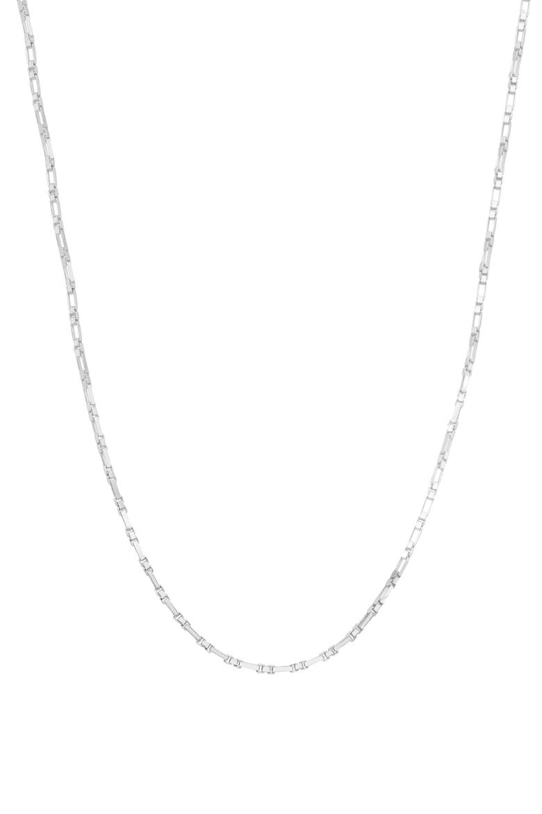 Men's Sterling Silver Chain Necklace, Main, color, SILVER
