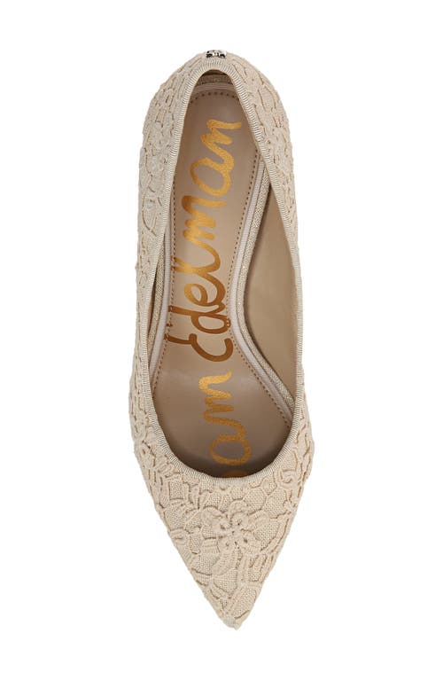 Sam Edelman Hazel Pointed Toe Pump In Ivory/natural