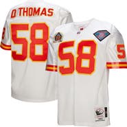 Mitchell & Ness Men's Mitchell & Ness Derrick Thomas White Kansas City Chiefs 1994 Authentic Throwback Retired Player Jersey