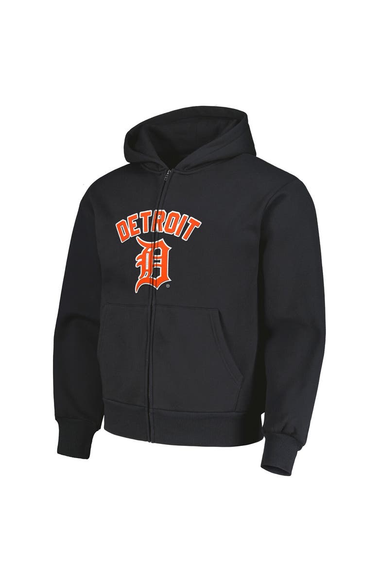 PLEASURES Men's PLEASURES Black Detroit Tigers Opening Day Full-Zip Hoodie, Alternate, color, Black