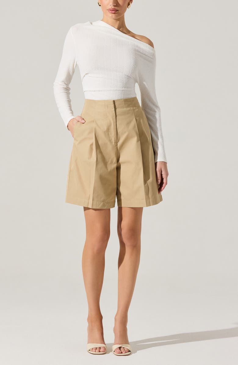 ASTR the Label One Shoulder Textured Top, Alternate, color, White