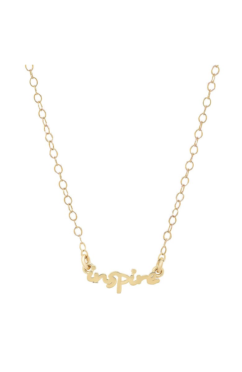 ELLIOT YOUNG "USE YOUR WORDS" PENDANT - 14K GOLD, Main, color, Inspire