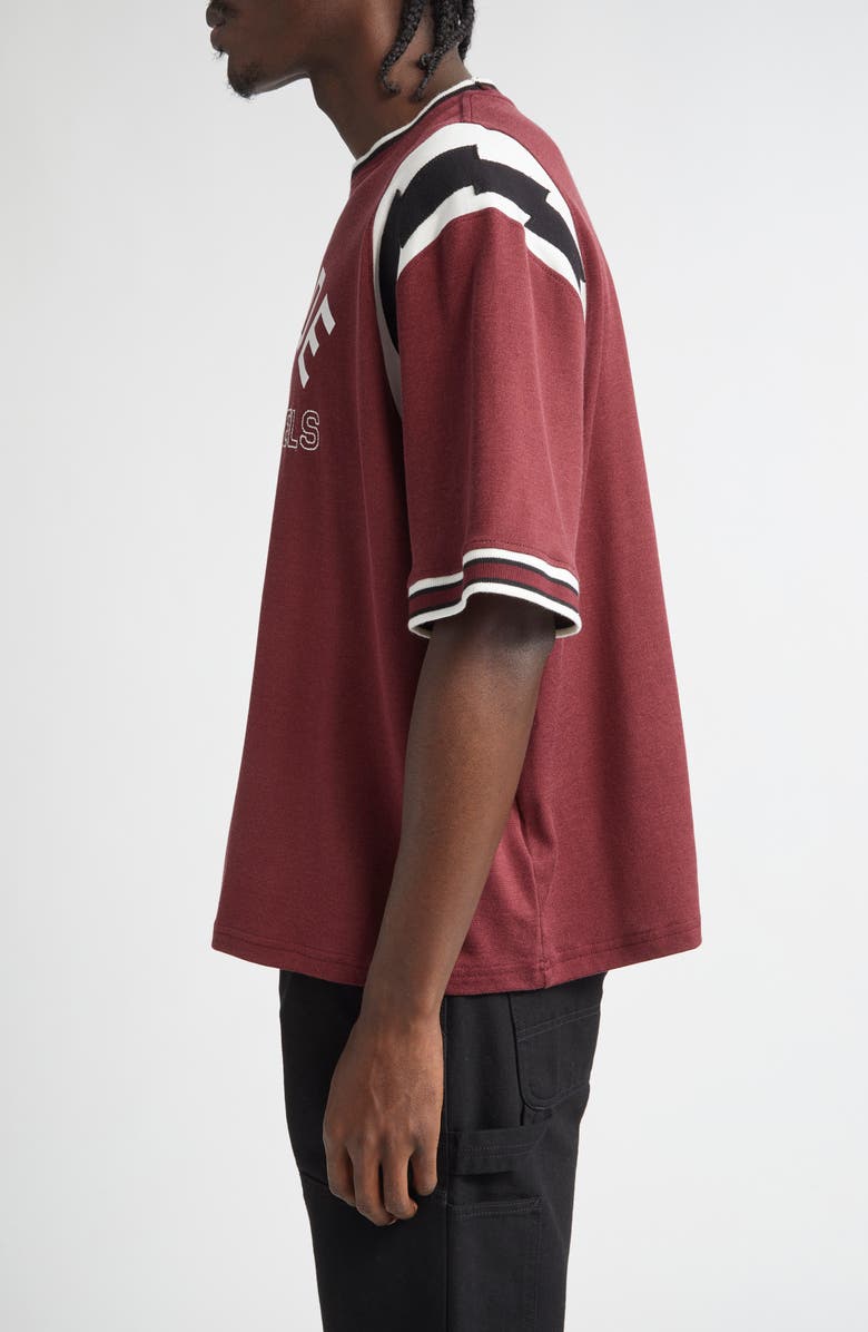 Rhude Lightning Jersey Ringer T-Shirt, Alternate, color,