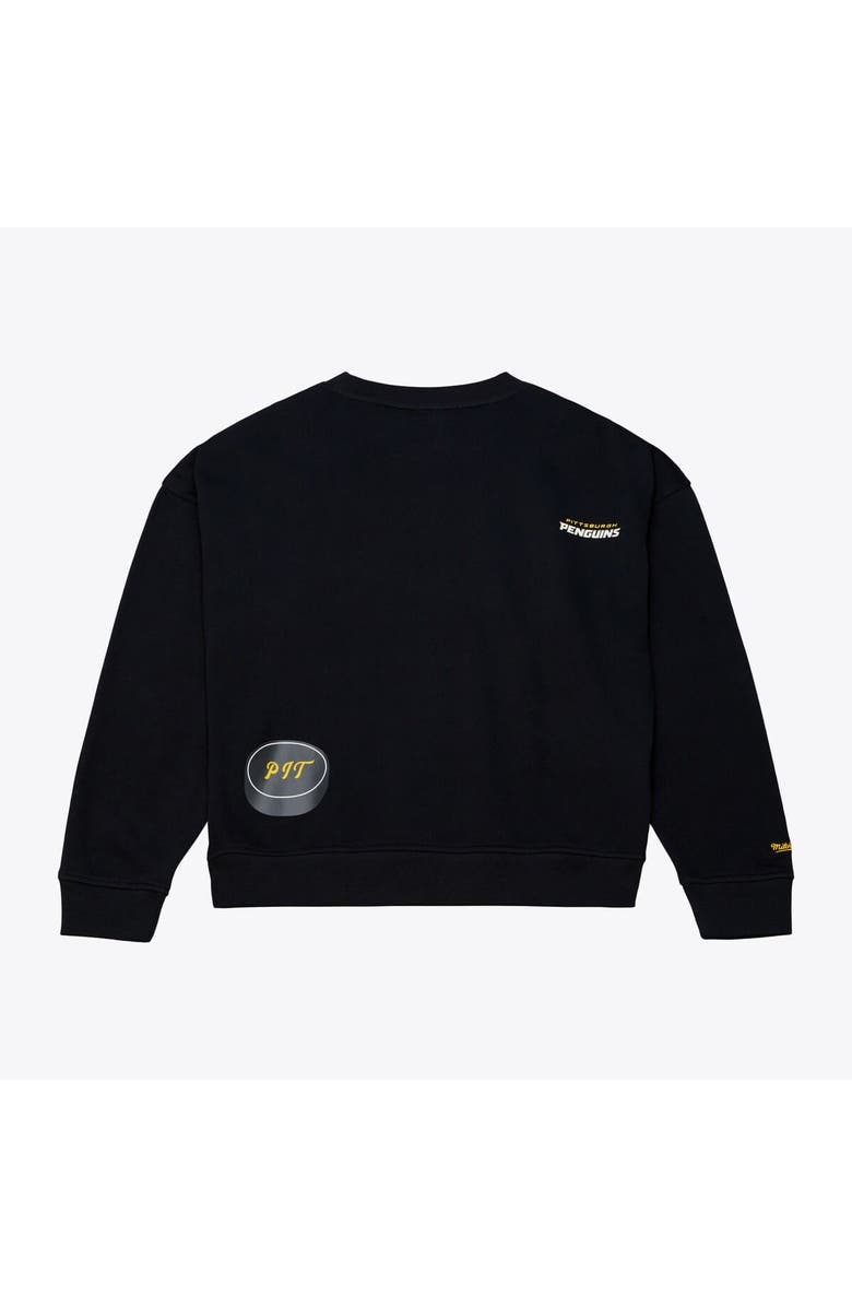 Mitchell & Ness Women's Mitchell & Ness  Black Pittsburgh Penguins Crewneck Sweatshirt, Alternate, color, Black