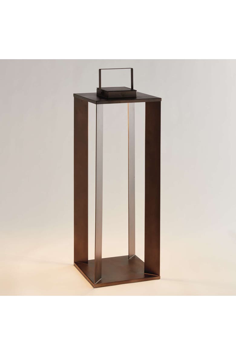 Hanley Solar Led Lantern 30", Main, color, Brown