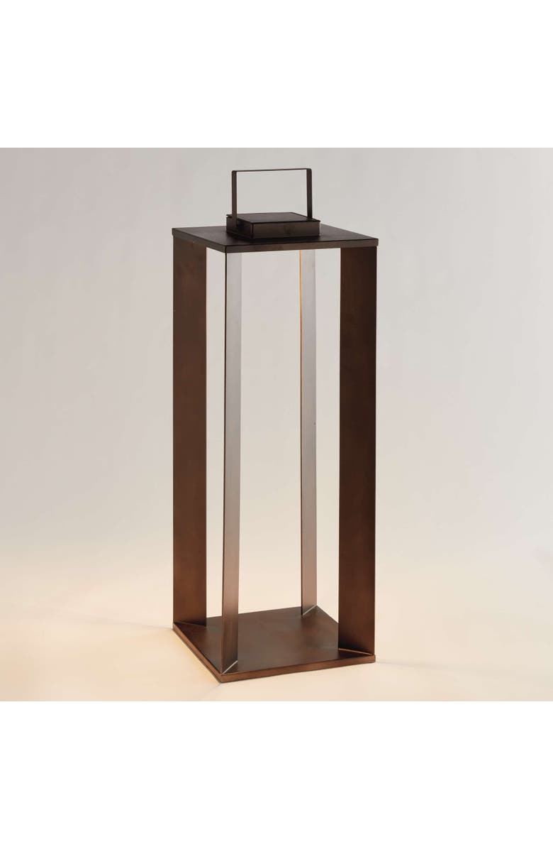 Napa Home & Garden Hanley Solar Led Lantern 30", Main, color, Brown