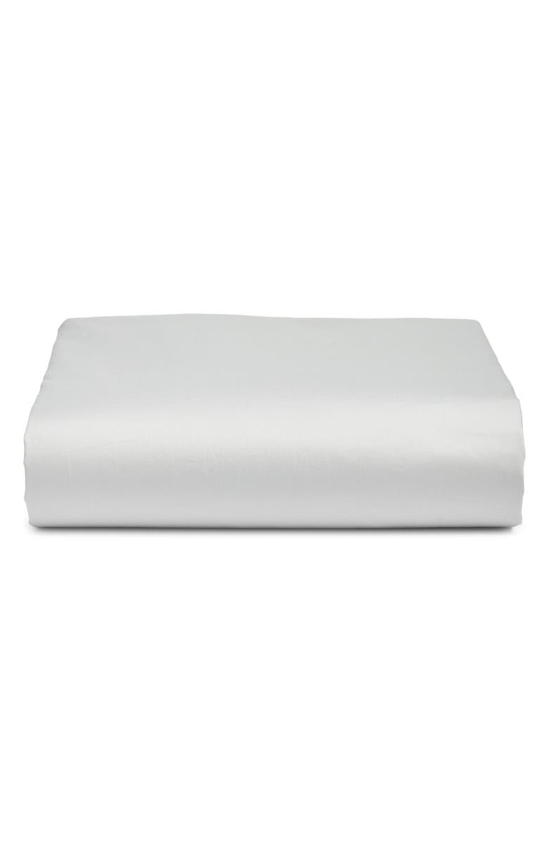 Nordstrom 400 Thread Count Organic Cotton Fitted Sheet, Main, color, Grey Vapor