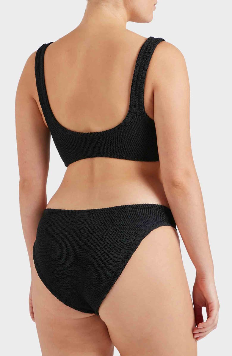 Hunza G Xandra Two-Piece Bikini, Alternate, color, Black