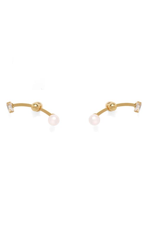 Lady Grey Orion Front/back Earrings In Gold