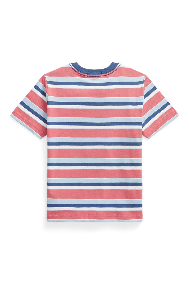 Kids' Stripe Cotton T-Shirt, Alternate, color, ADIRONDACK BERRY MULTI