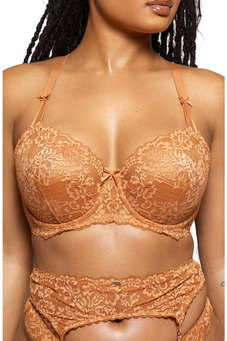 Underwire Balconette Bra, Alternate, color, MANUKA HONEY