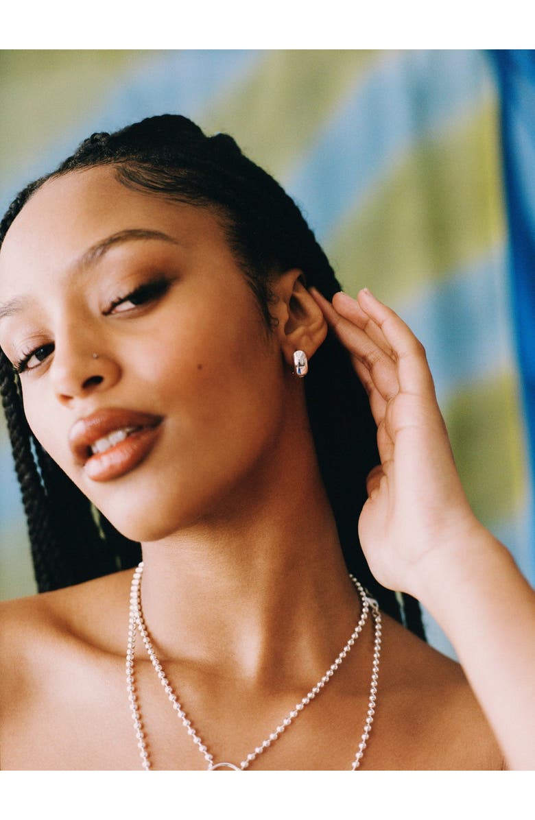 67jewelry Mini Puffs, Alternate, color, Matte Silver