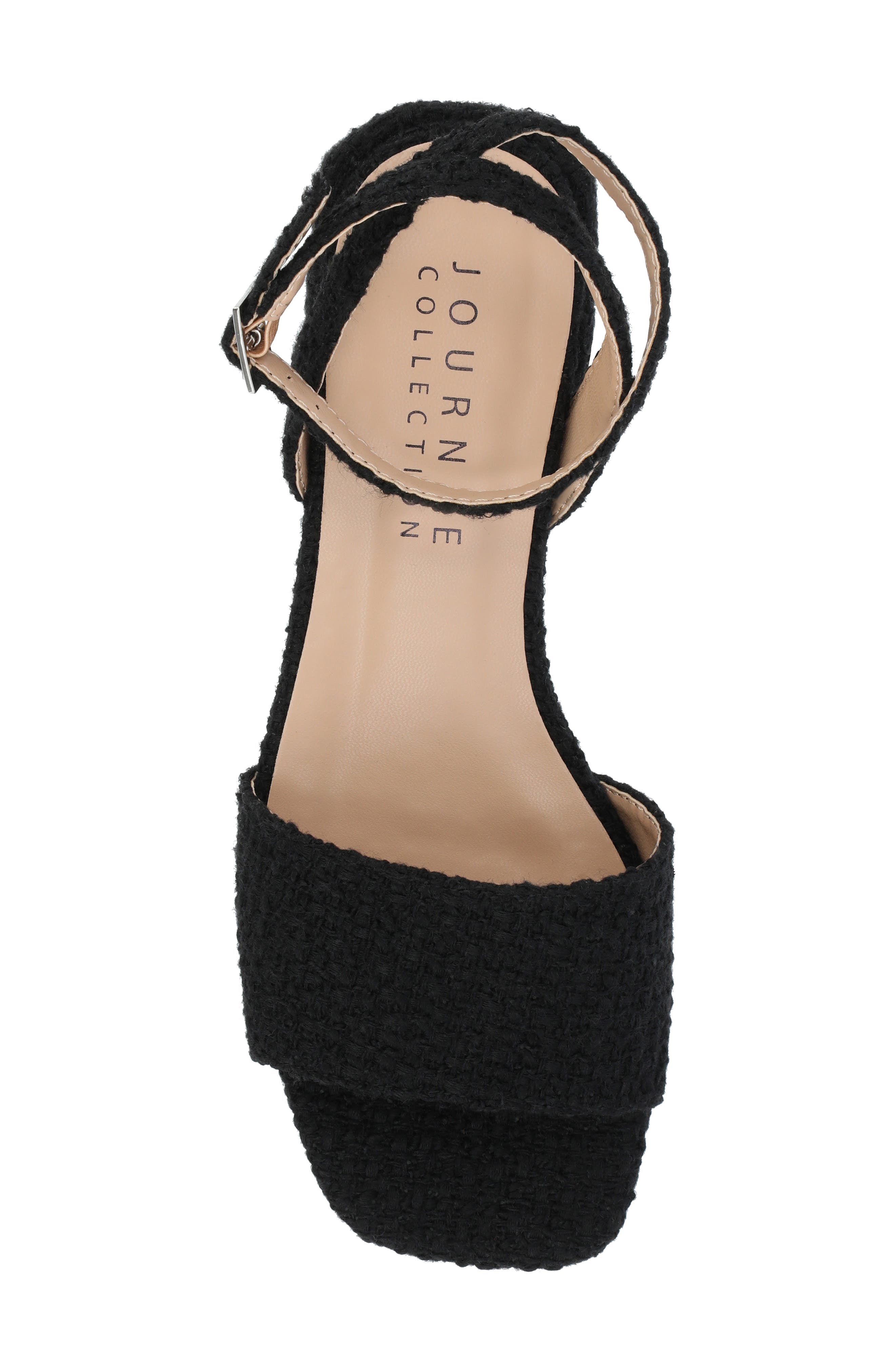Journee Collection Adleey Block Heel Sandal, Alternate, color, Black