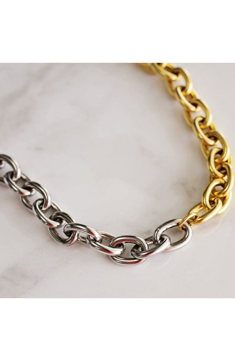 Bowood Lane Blair Necklace, Alternate, color, Gold / Silver