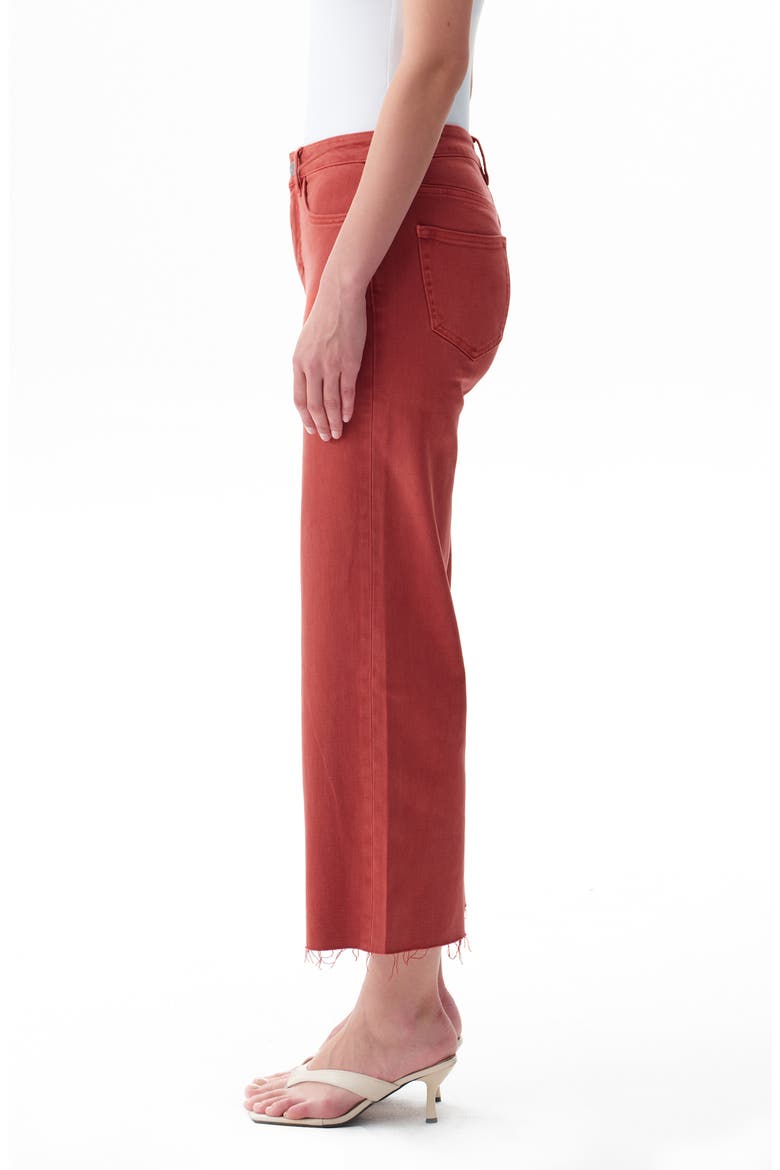 High Waist Wide Leg Jeans, Alternate, color, SUGAR CORAL