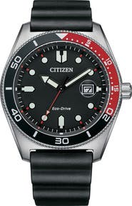 Citizen Marine Eco-Drive Rubber Strap Diving Watch, 43mm