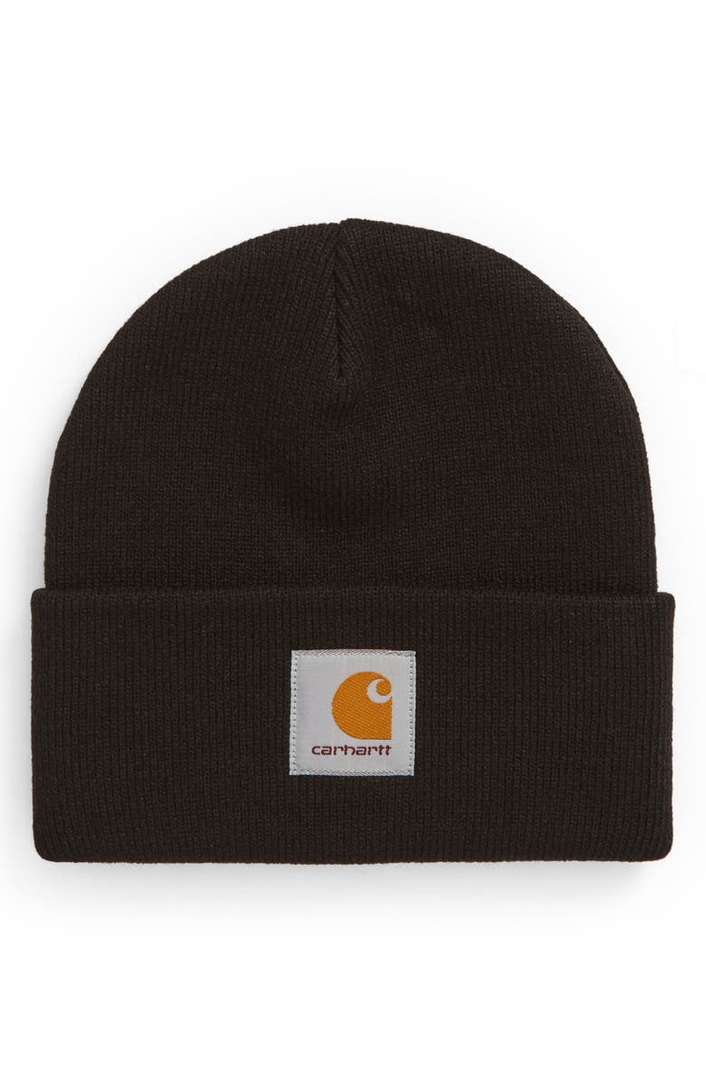 Carhartt Work In Progress Short Watch Beanie, Main, color, Black