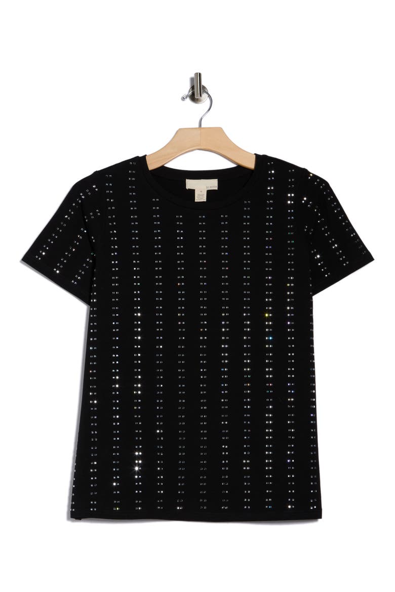 Jaima Embellished T-Shirt, Alternate, color, BLACK