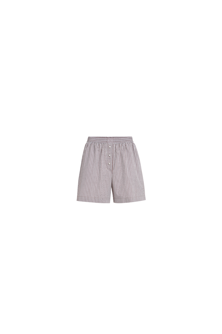 Pyjama-style shorts with monili, Alternate, color, Bordeaux