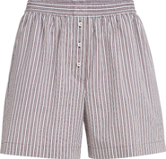 Brunello Cucinelli Pyjama-style shorts with monili