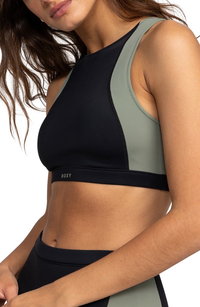 Roxy Pro Colorblock Bikini Top, Alternate, color, 