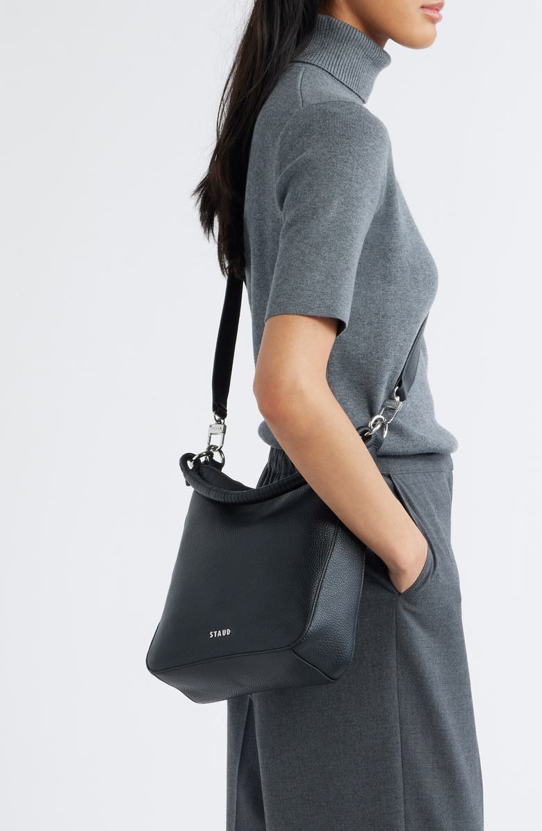 STAUD Mel Leather Shoulder Bag, Alternate, color,