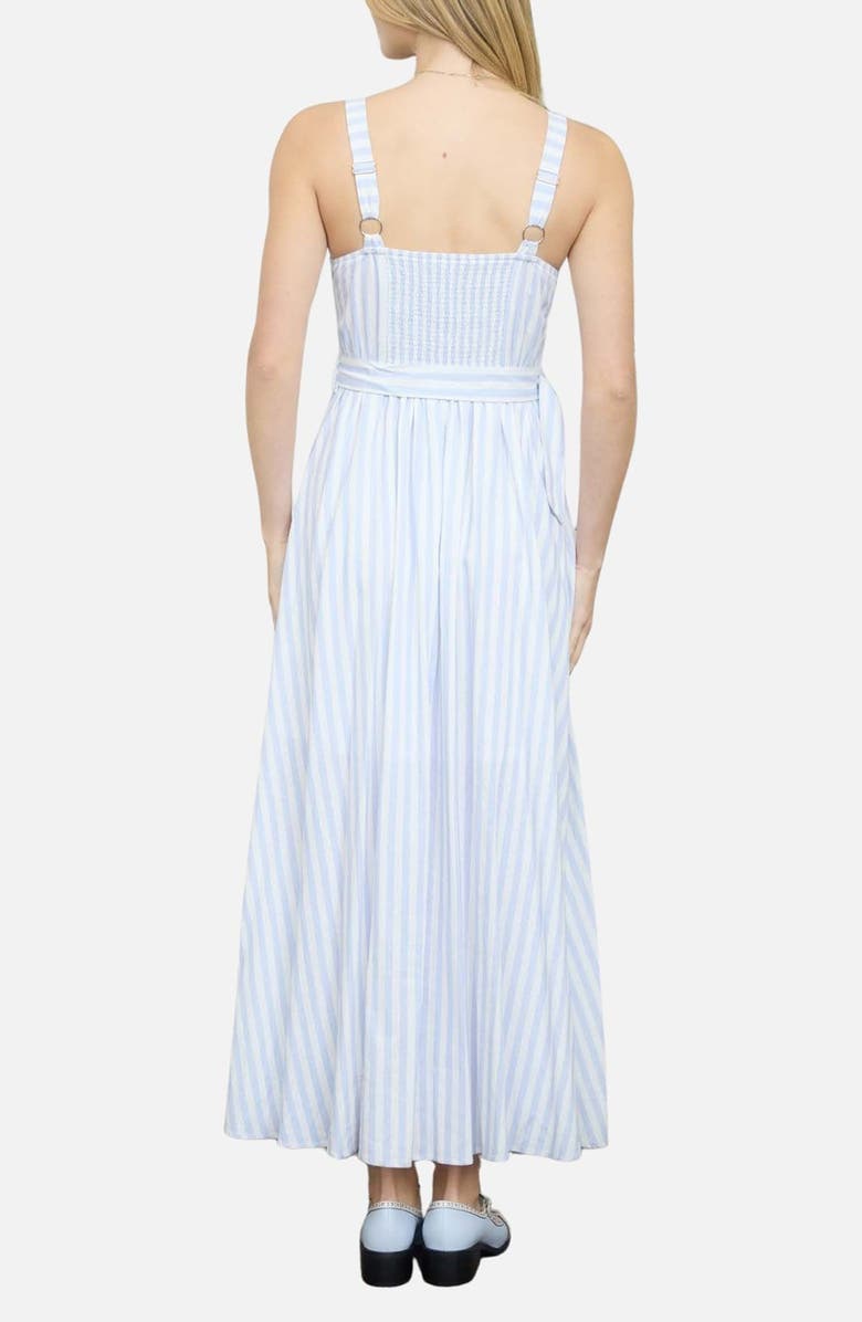 Blu Pepper Stripe Sleeveless Dress, Alternate, color, Light Blue