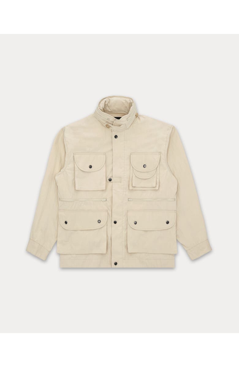 Fortela Tpage Nylon and Cotton Jacket, Main, color, White