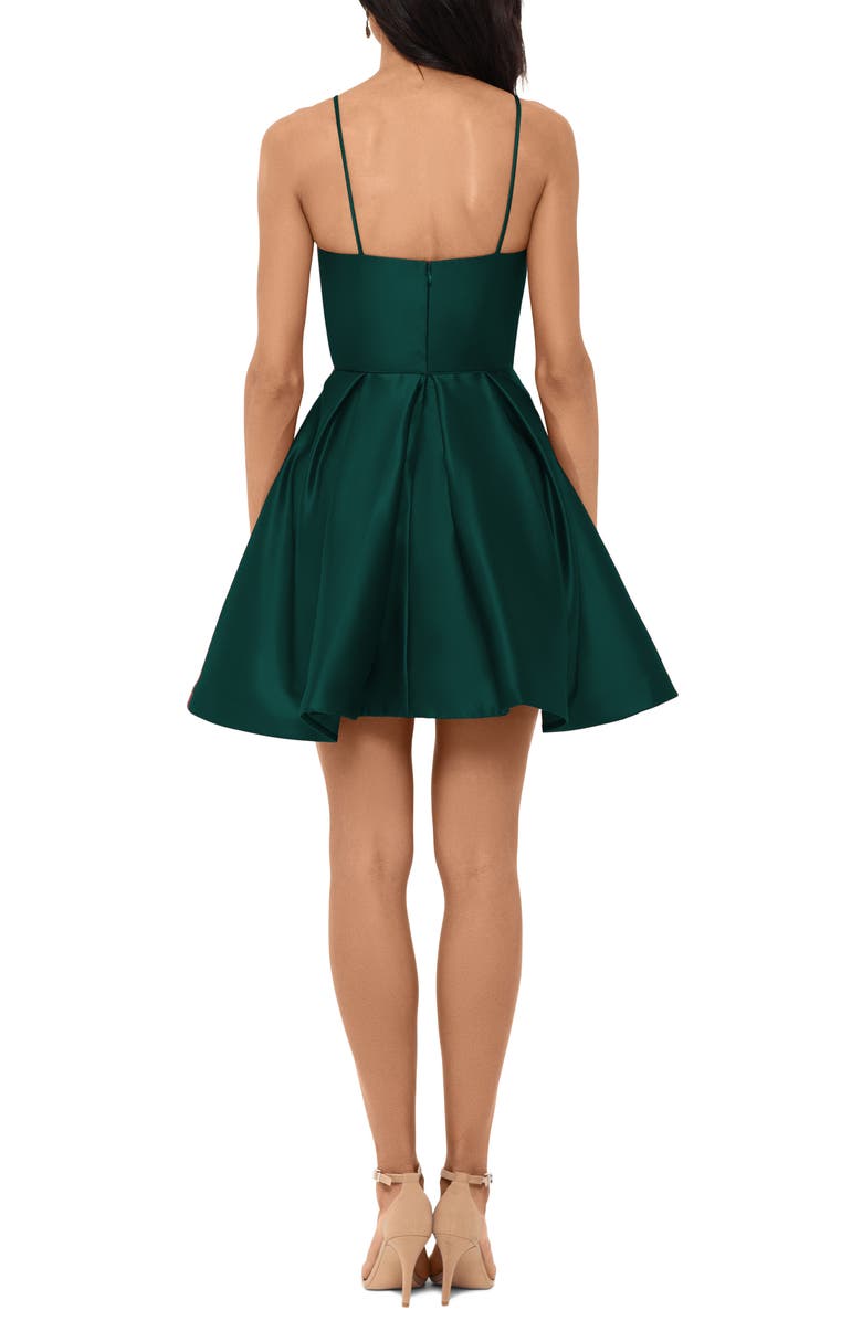 Betsy & Adam Satin Party Dress, Alternate, color,
