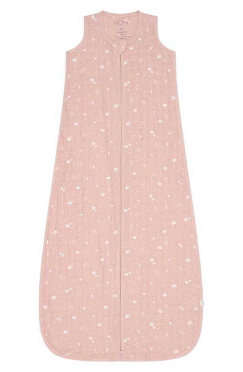 Mori Mascot 0.5 Tog Organic Cotton Muslin Wearable Blanket In Pink