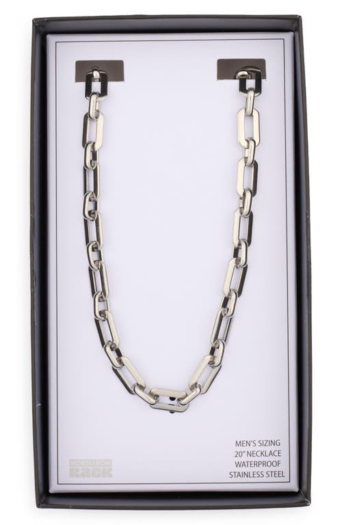 Nordstrom Rack Stainless Steel Smooth Link Necklace