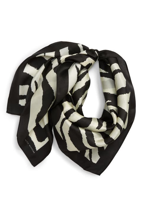 Zebra Stripe Square Silk