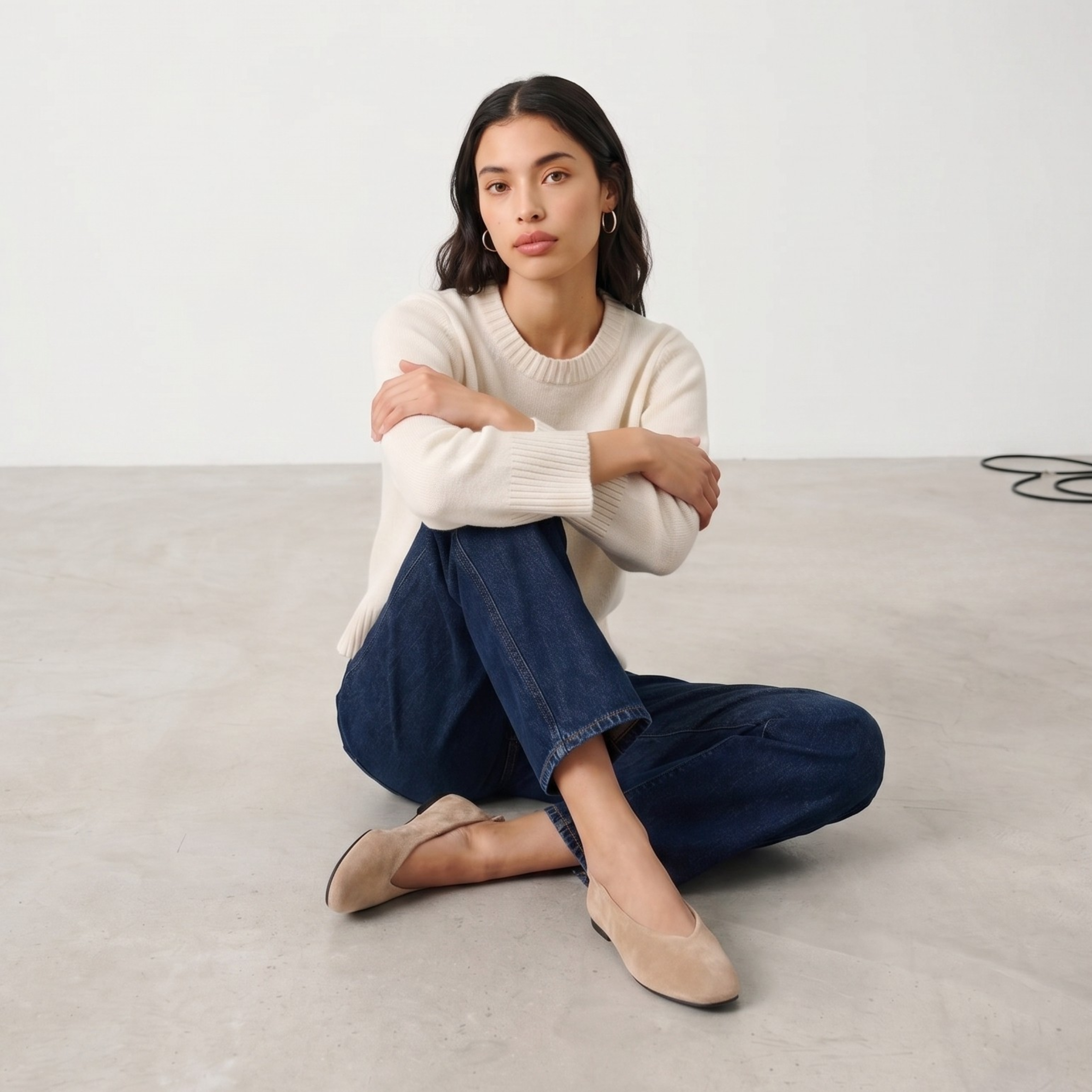 Erika Suede Ballet Flats - image 4