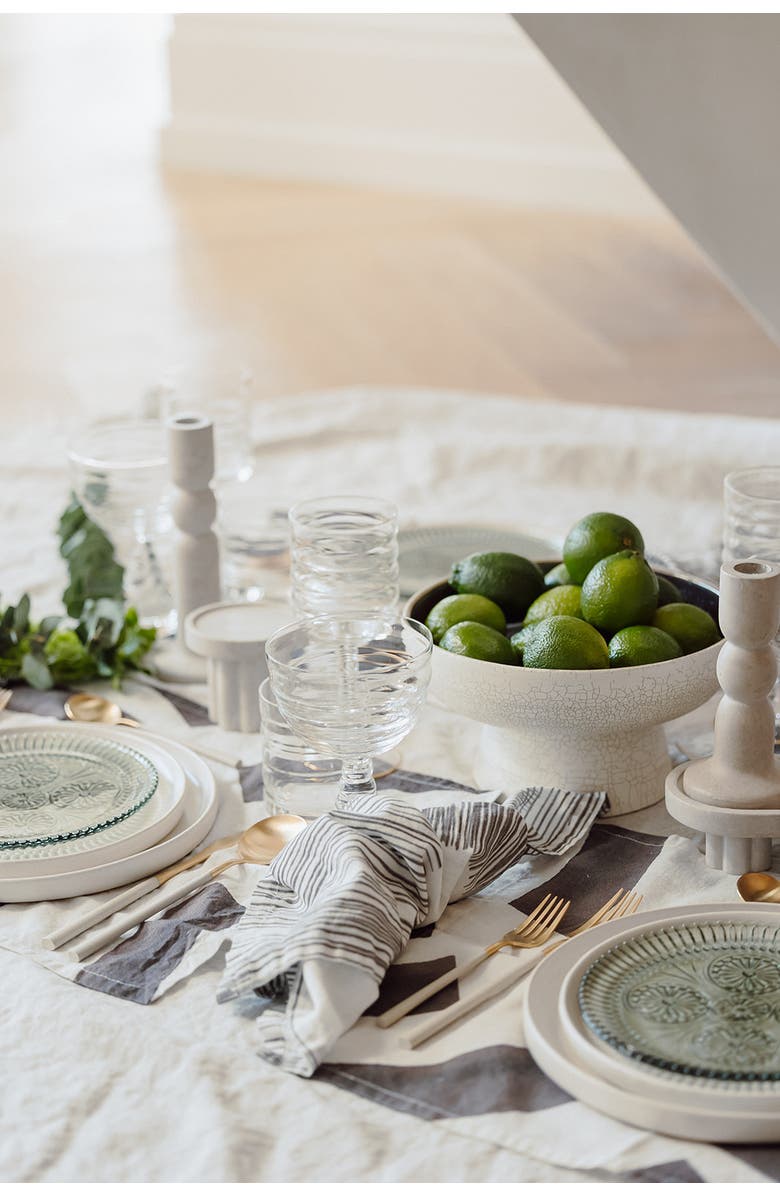 House of Revelry Fluded Wine Glass Set of Four, Alternate, color, NO COLOR