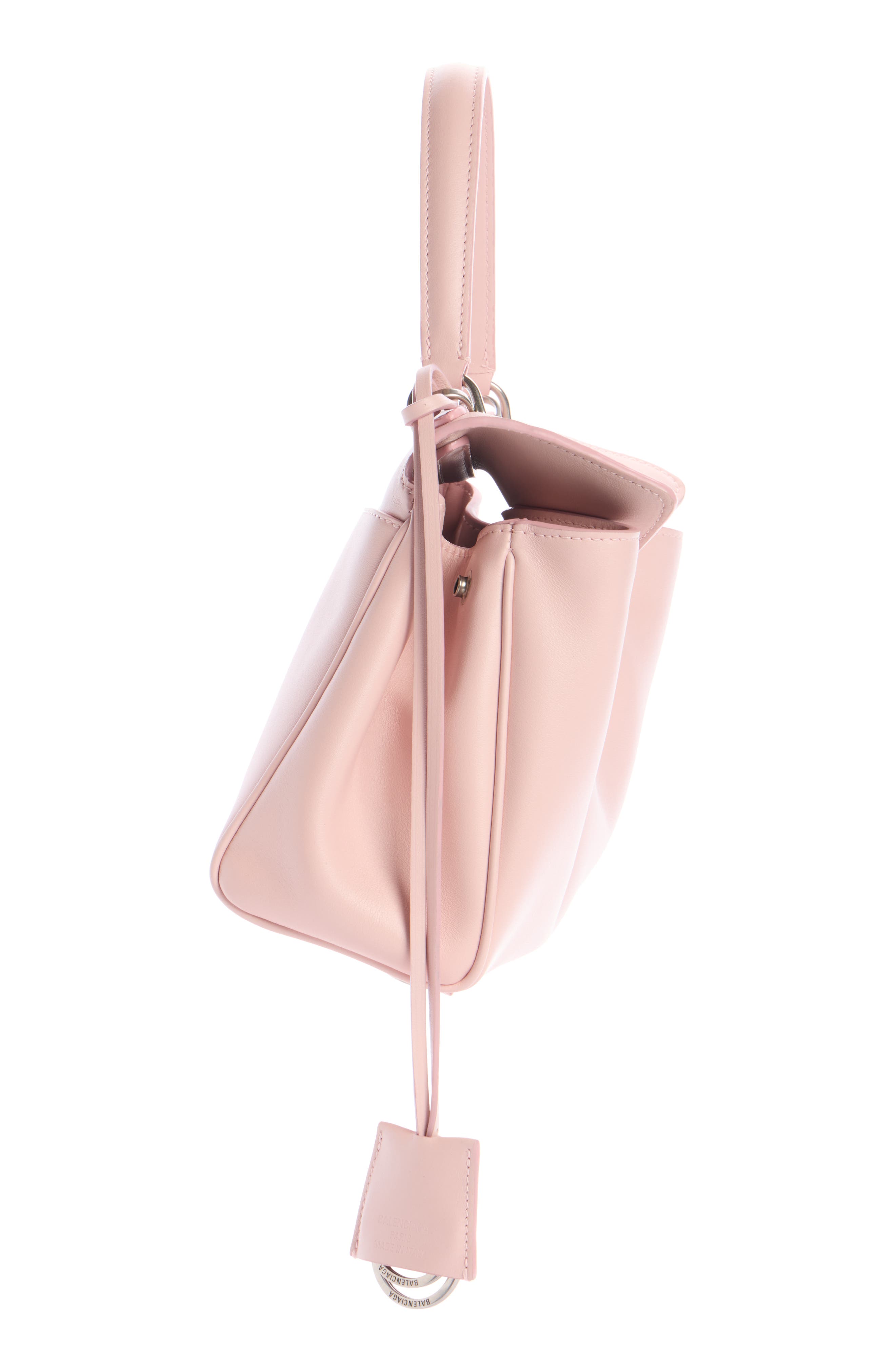 Balenciaga Mini Rodeo Leather Top Handle Bag, Alternate, color, 5831 Suede Pink