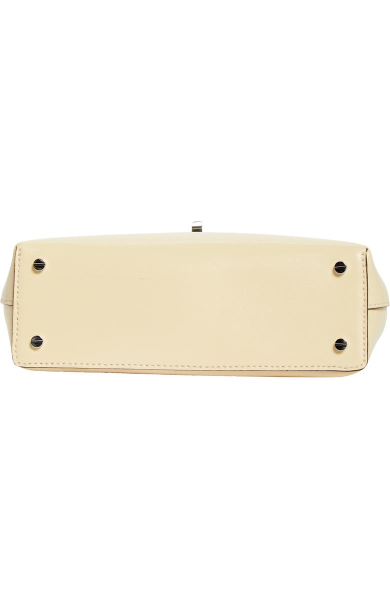 TOTEME Mini T-Lock Leather Clutch, Alternate, color, Champagne