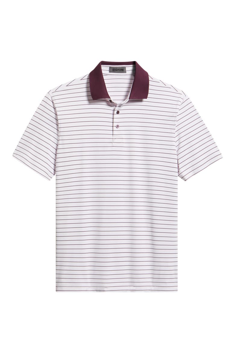 Herringbone Stripe Performance Polo, Alternate, color, BLUSH / DARK PLUM