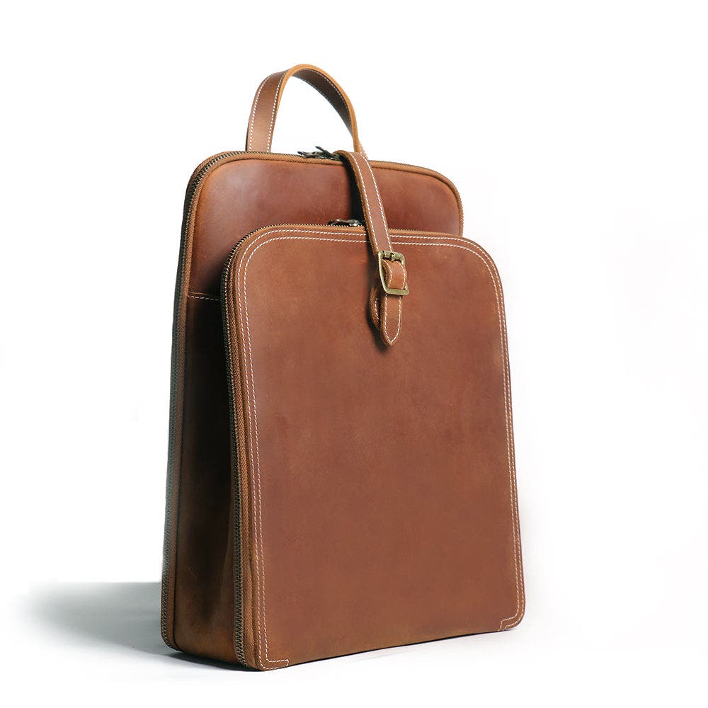 STEEL HORSE LEATHER Sachi Leather Backpack | Small Women's Leather Backpack, Alternate, color, Brown
