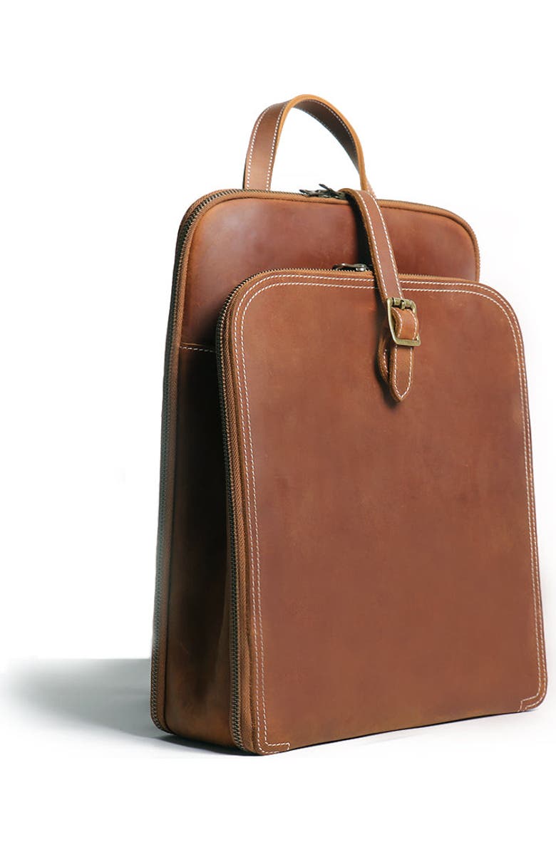 STEEL HORSE LEATHER Sachi Leather Backpack | Small Women's Leather Backpack, Alternate, color, Brown