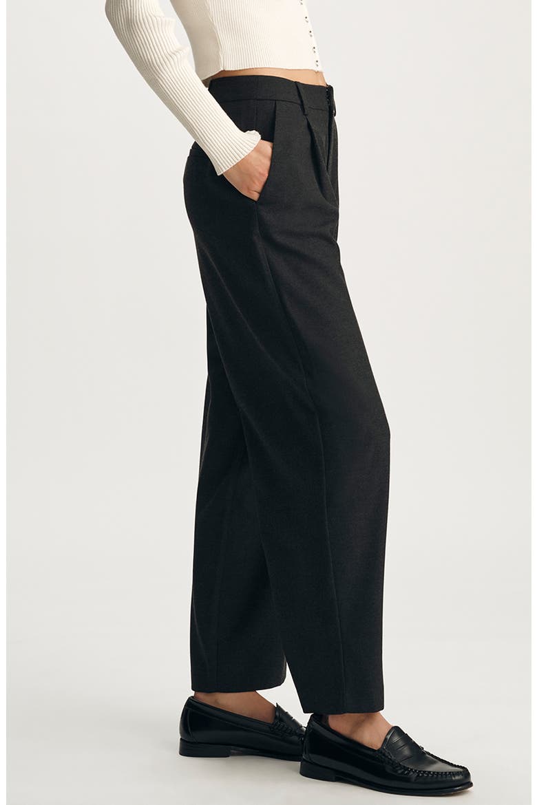 Pleated Pants, Alternate, color, ANTRASIT MELANGE