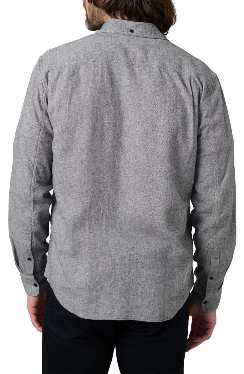 Joe's Chester Flannel Button-Up Shirt, Alternate, color, Heather Grey