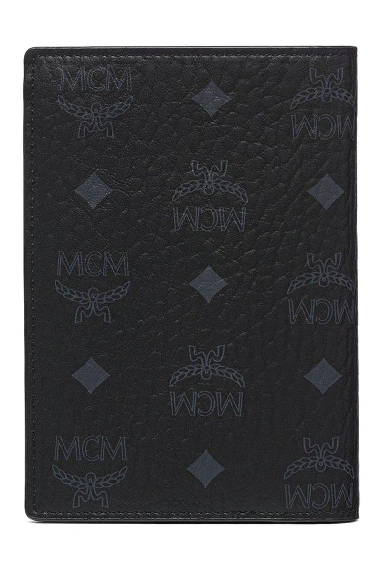 Ottomar Passport Holder in Visetos, Alternate, color, Black
