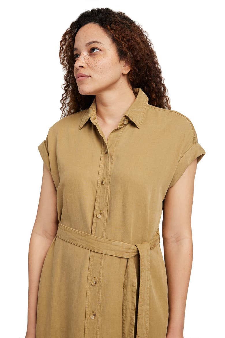 Arlie Short Sleeve Shirtdress, Alternate, color, ANTIQUE BRONZE