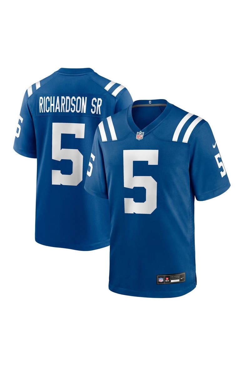 Men's Nike Anthony Richardson Sr.  Royal Indianapolis Colts Team Game Jersey, Main, color, Royal