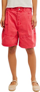 Free People Wild Rebel Barrel Shorts