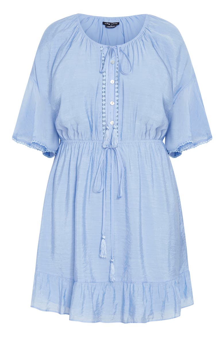 Ayanna Woven Dress, Alternate, color, SKY BLUE