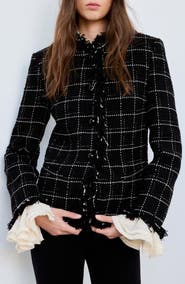 MANGO Audrey Tweed Blazer